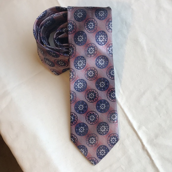 MURANO Medallion Print SILK TIE *Hand Tailored* - Picture 2 of 12